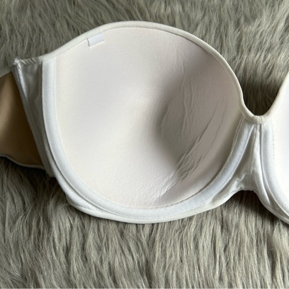 Maidenform Sweet Nothings Perfect Coverage Strapless Bra Womens Size‎ 36DD White - Picture 4 of 6